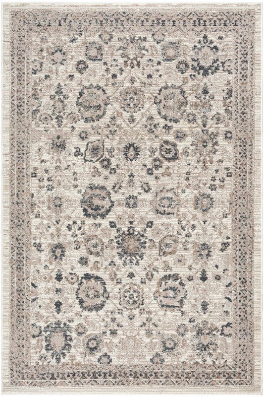 Nourison Eco Cycle 3'11" x 5'11" Ivory Multicolor Vintage Indoor Rug