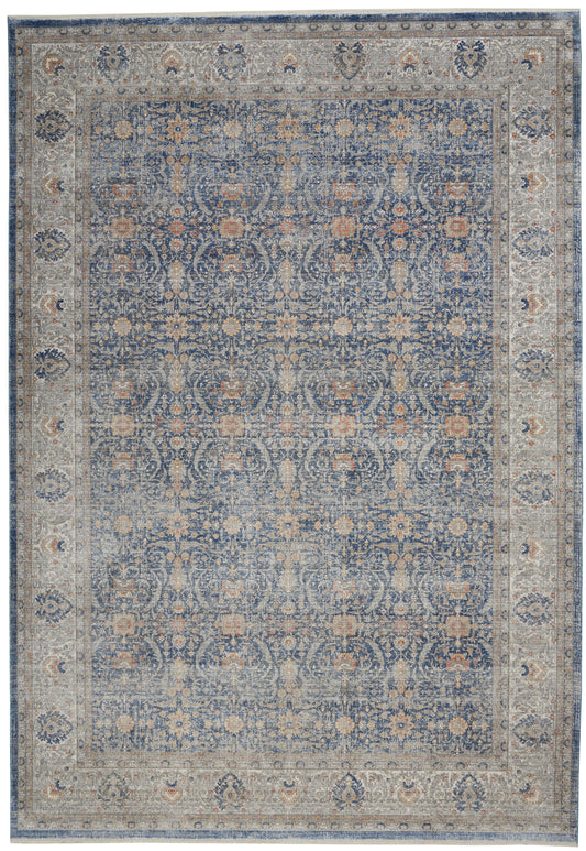 Nourison Starry Nights 8' x 10' Light Blue Vintage Indoor Rug