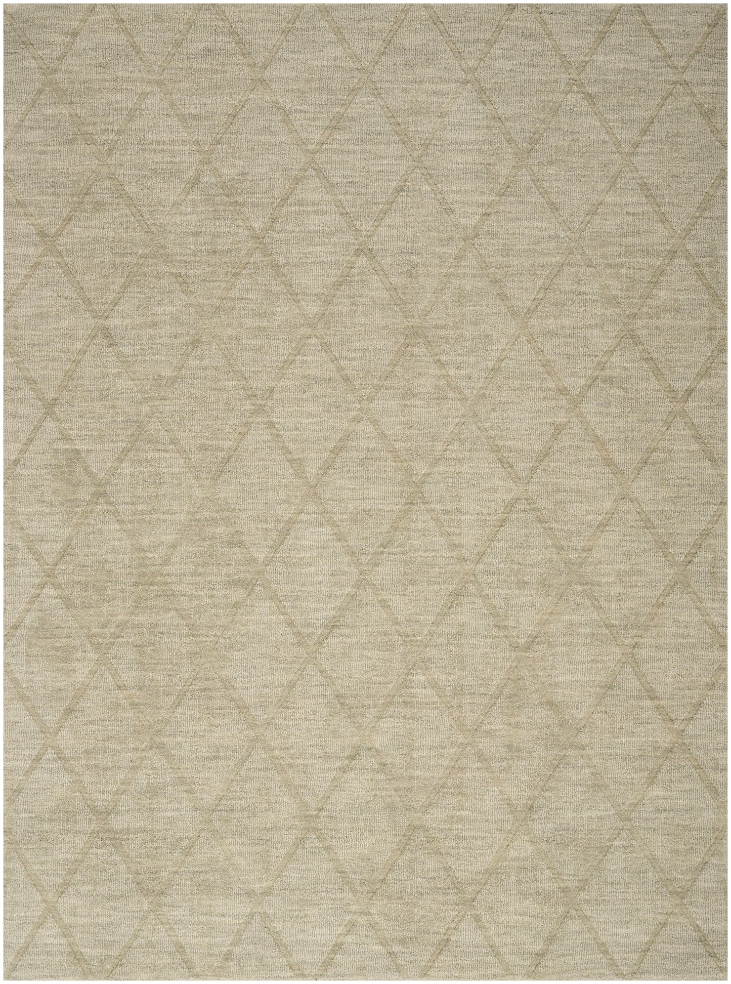 Nourison Wool Haven 5'3" x 7'3" Sage Modern Indoor Rug