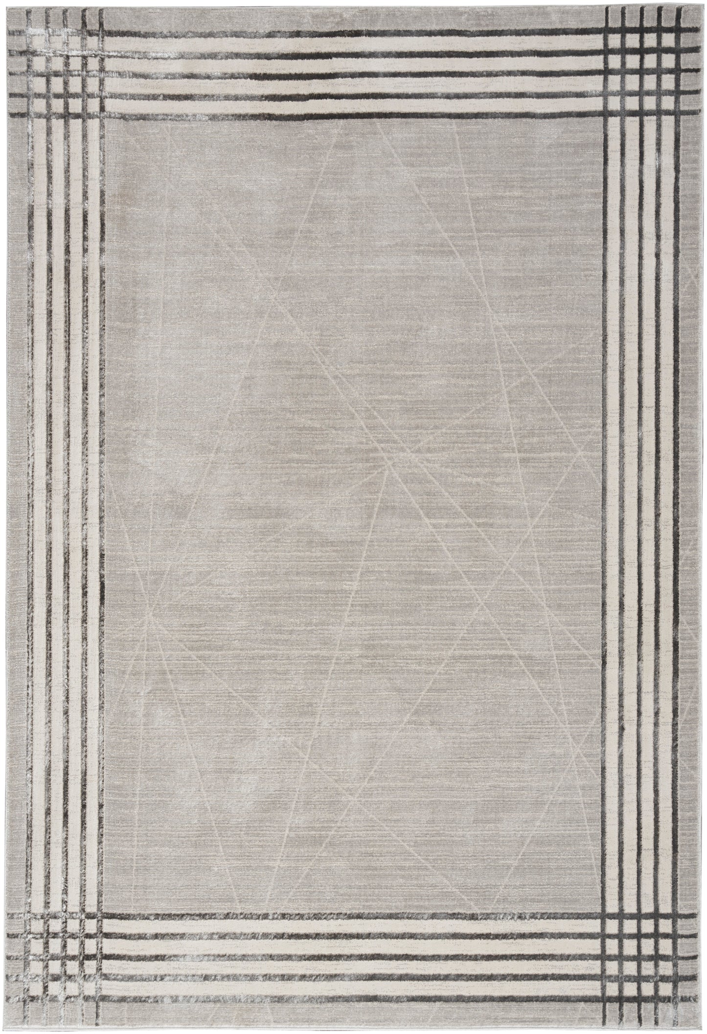 Nourison Desire 3'11" x 5'11" Grey Silver Modern Indoor Rug