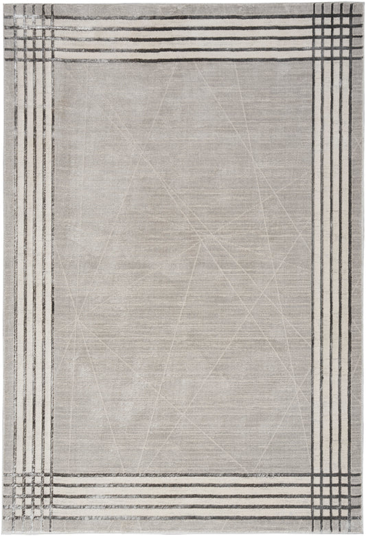 Nourison Desire 3'11" x 5'11" Grey Silver Modern Indoor Rug