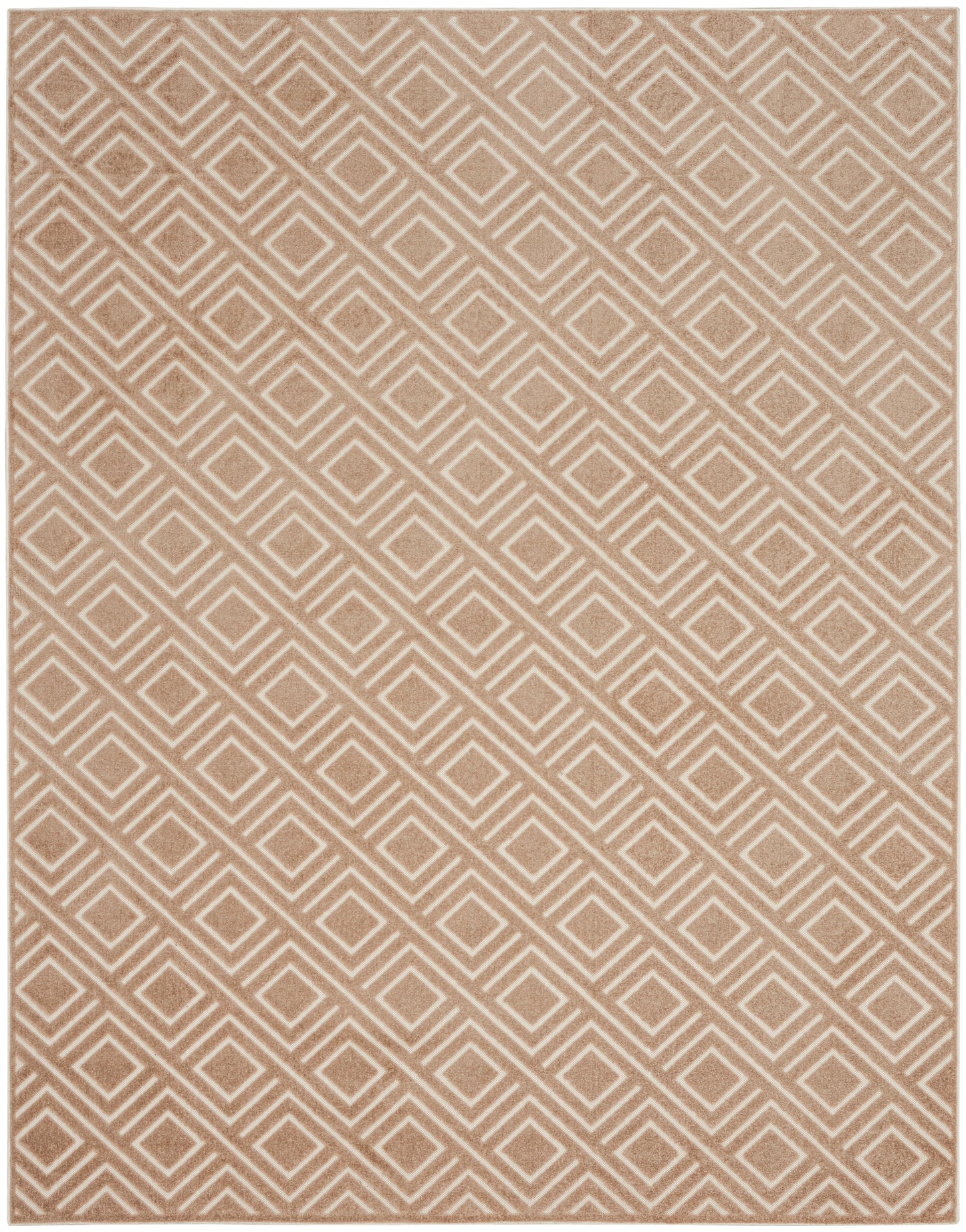 Nourison Care Free 9'2" x 12' Brown Modern Indoor Rug