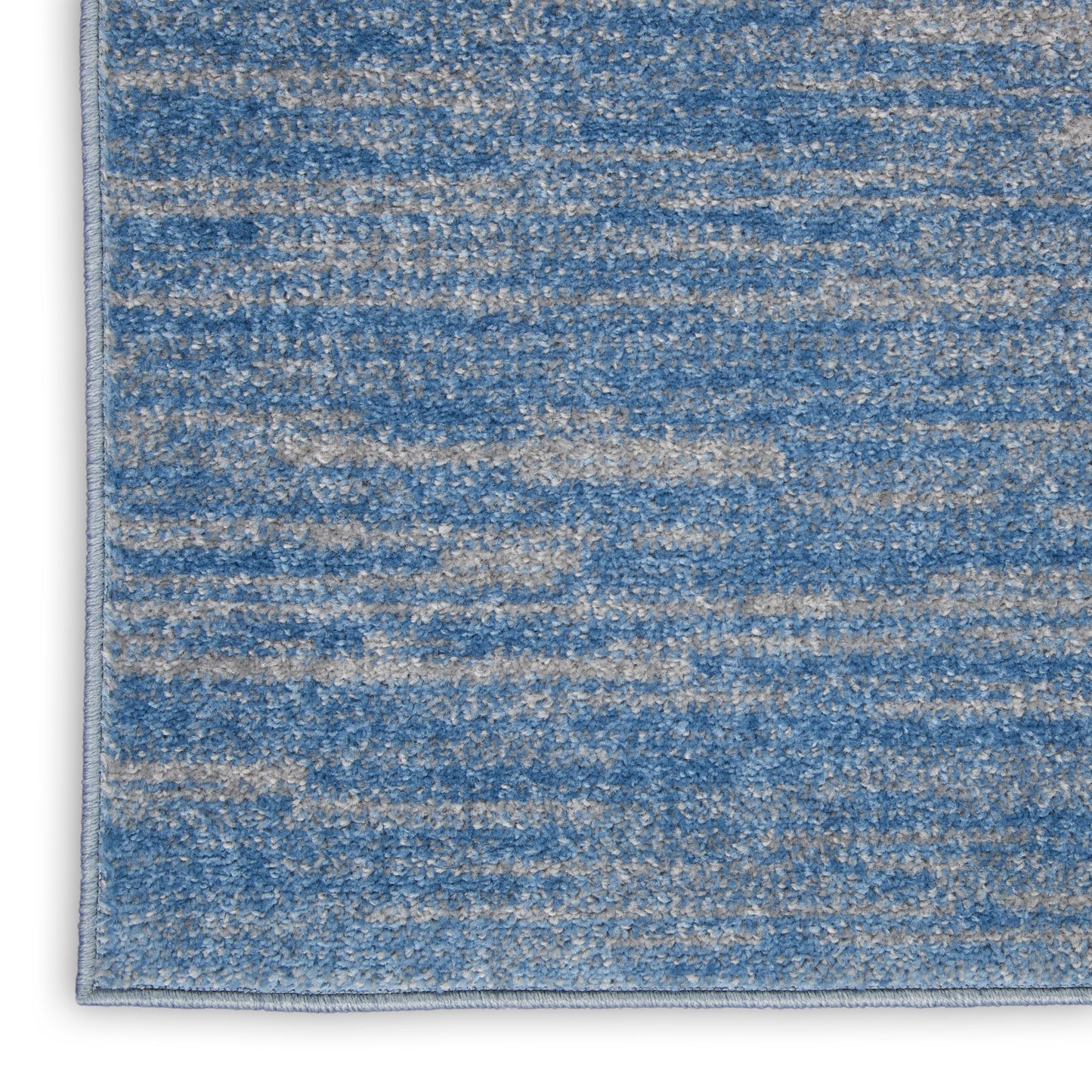 Nourison Nourison Essentials 2'2" x 16' Blue/Grey Outdoor Rug