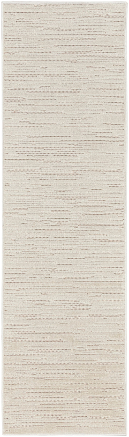 Nourison Care Free 2' x 6' Beige Modern Indoor Rug