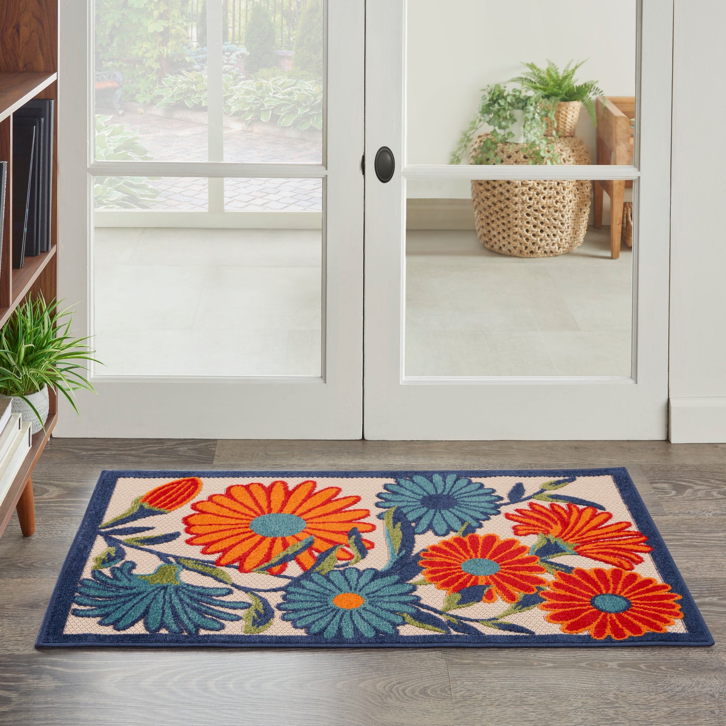 Nourison Aloha 2'8" x 4' Multicolor Contemporary Rug