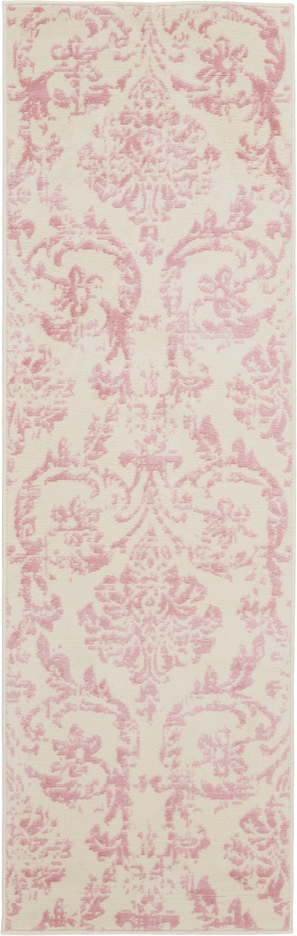 Nourison Jubilant 2'3" x 7'3" Ivory Pink Vintage Indoor Rug