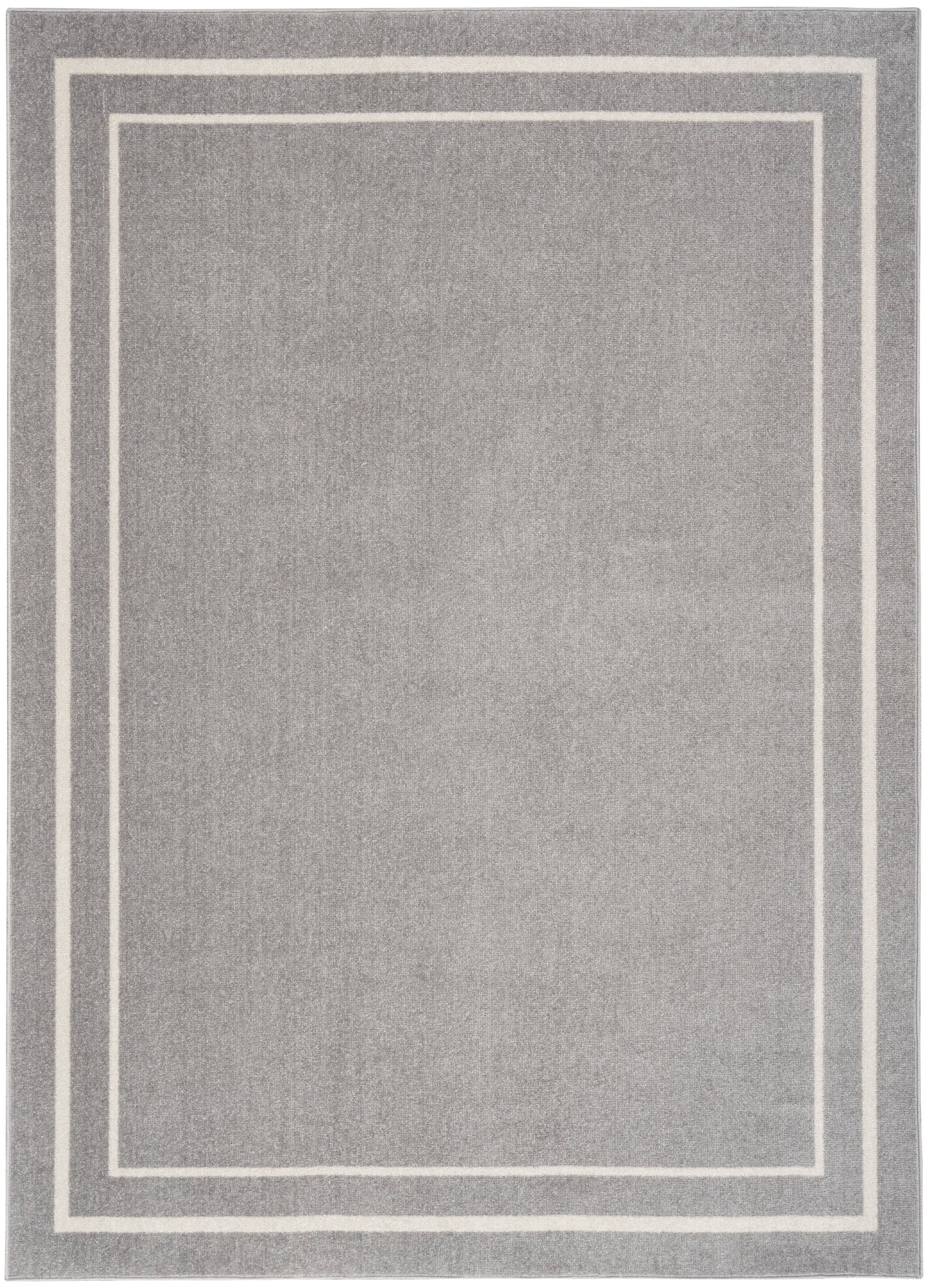 Nourison Nourison Essentials 6' x 9' Grey/Ivory Contemporary Rug