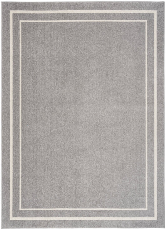 Nourison Nourison Essentials 6' x 9' Grey/Ivory Contemporary Rug