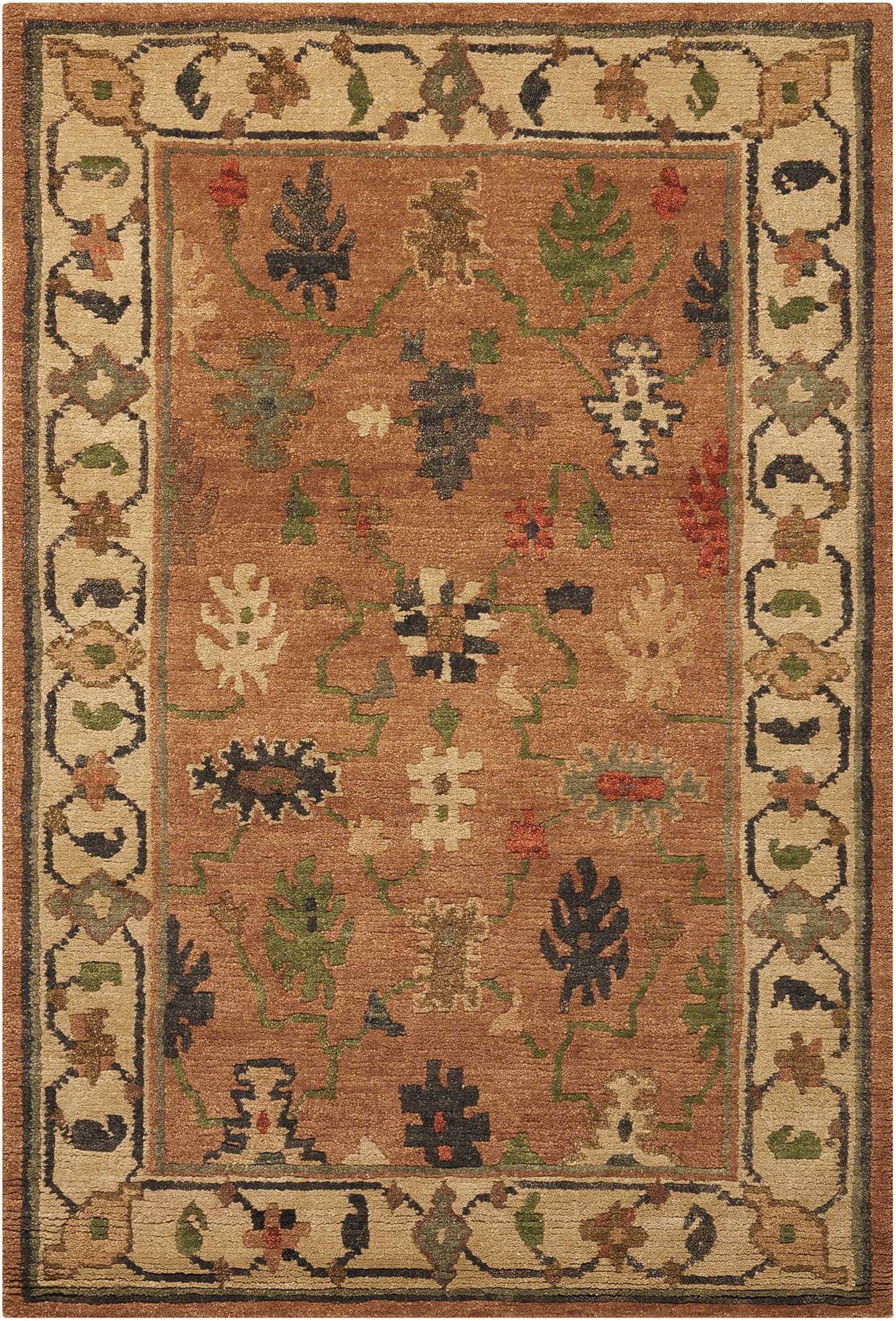 Nourison Tahoe 5'6" x 8'6" Copper Traditional Indoor Rug