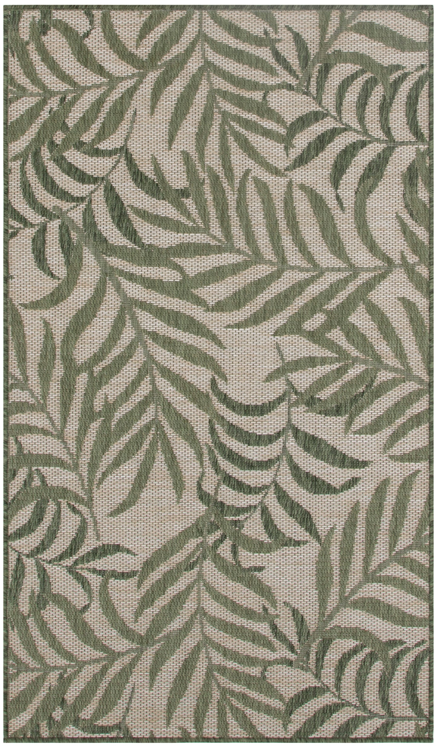 Nourison Garden Oasis 3' x 5' Ivory Green Outdoor Rug