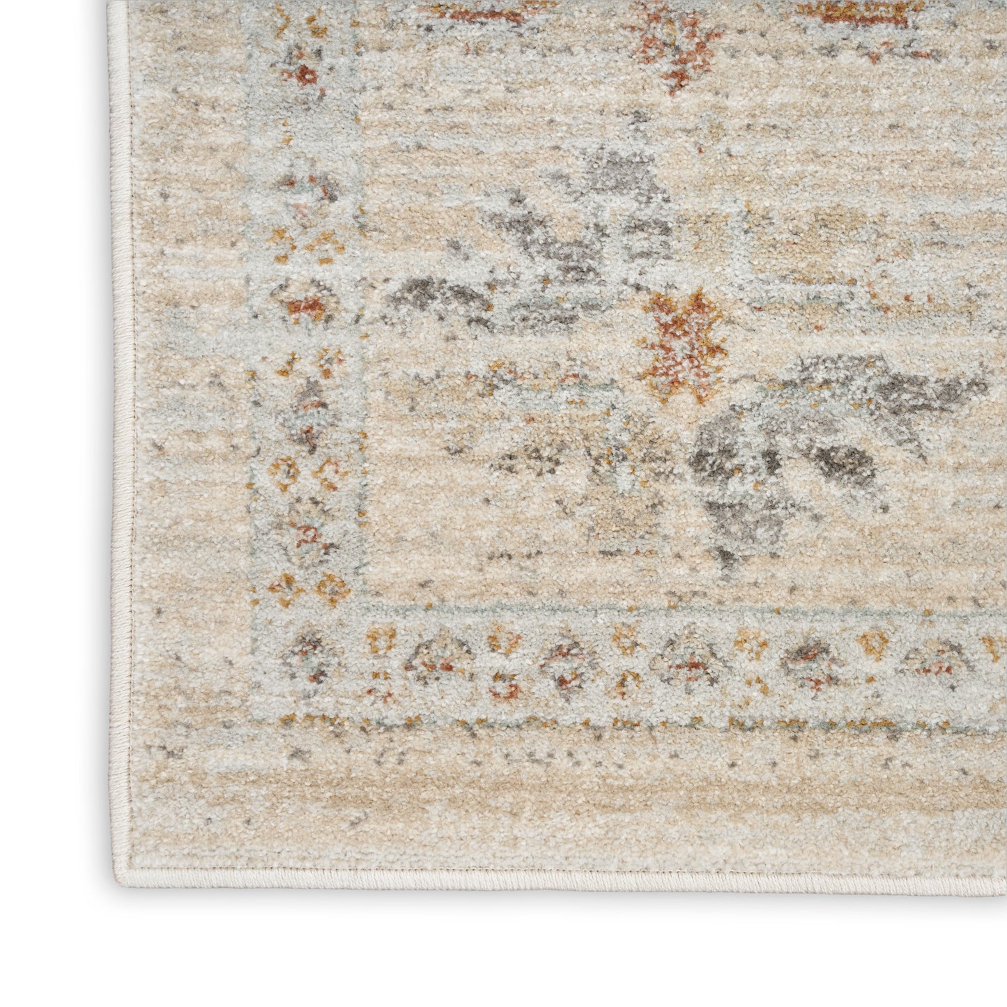 Nourison Traditional Home 2'3" x 8' Ivory Beige Vintage Indoor Rug