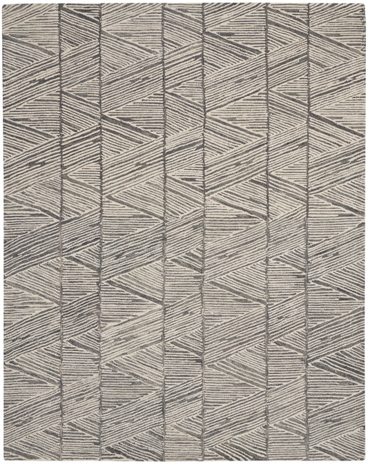 Nourison Colorado 7'9" x 9'9" Grey White Modern Indoor Rug