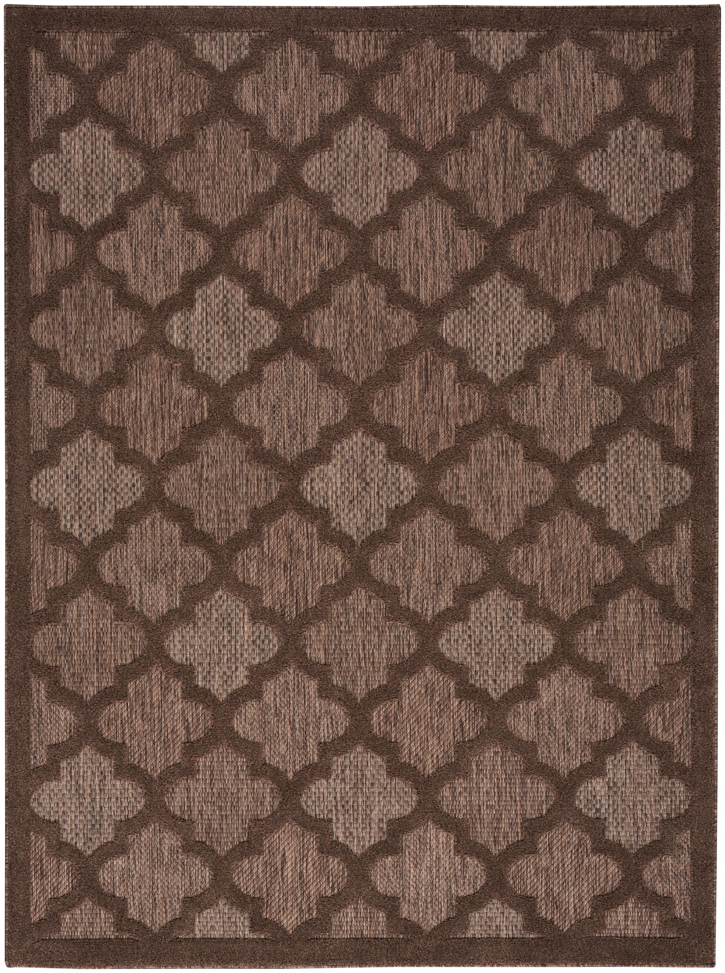 Nourison Easy Care 5' x 7' Brown Modern Rug