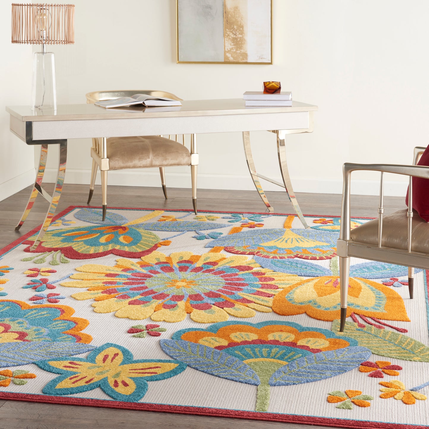 Nourison Aloha 12' x 15' Multicolor Contemporary Rug