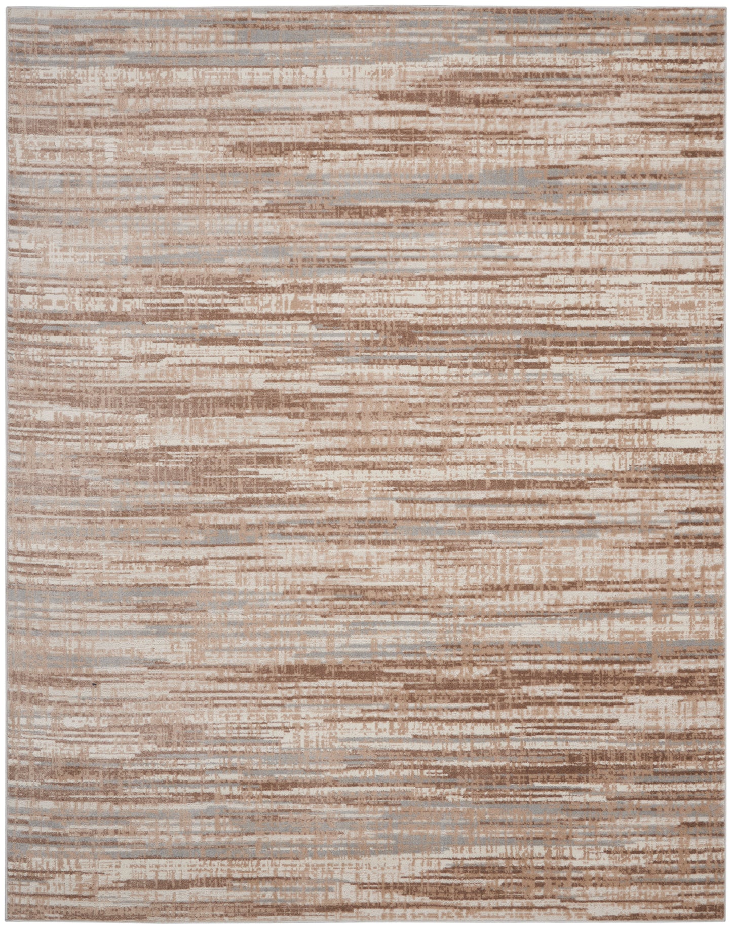 Nourison Elation 7' x 10' Ivory Grey Modern Indoor Rug