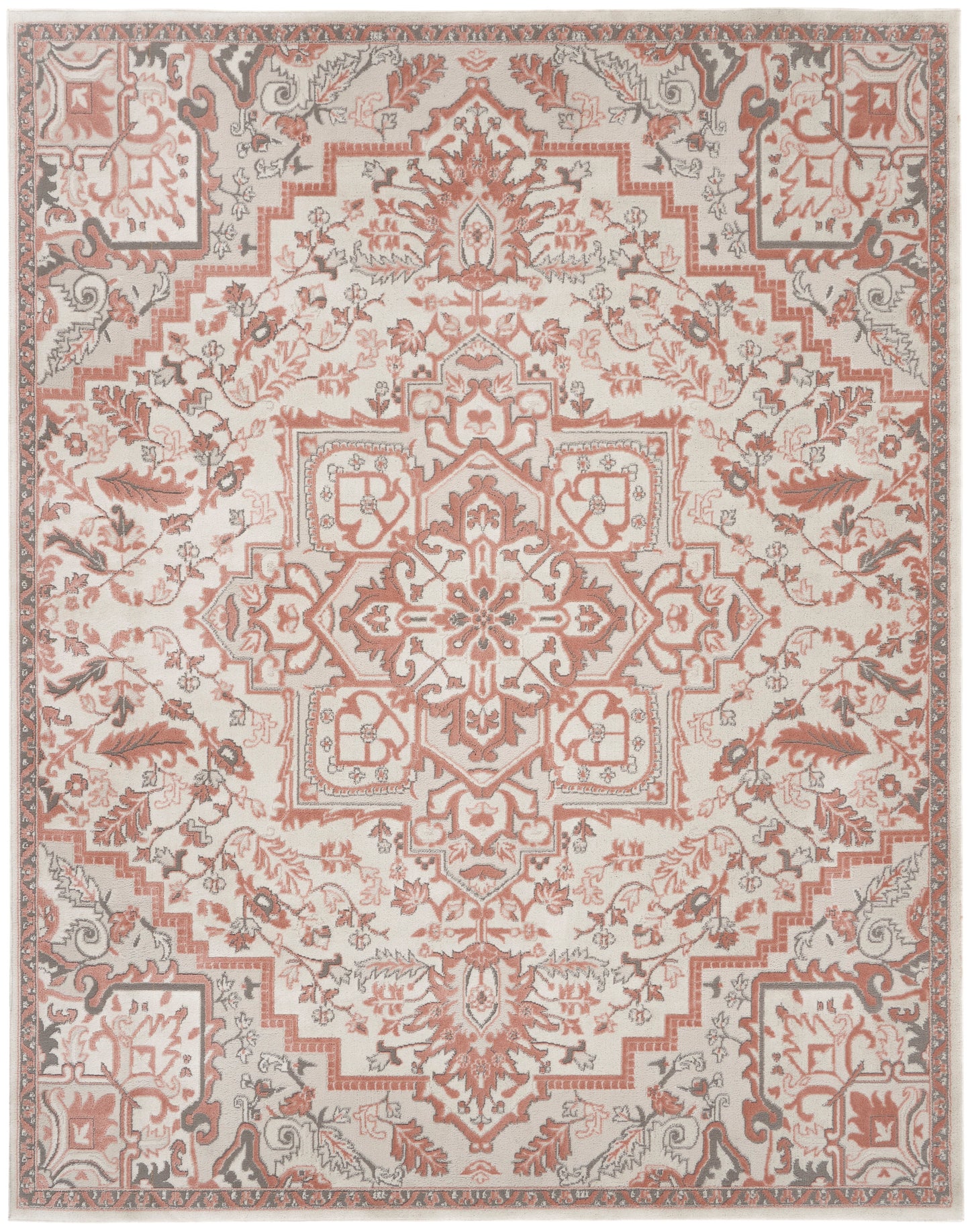 Nourison Elation 7'10" x 9'10" Ivory Brick Bohemian Indoor Rug