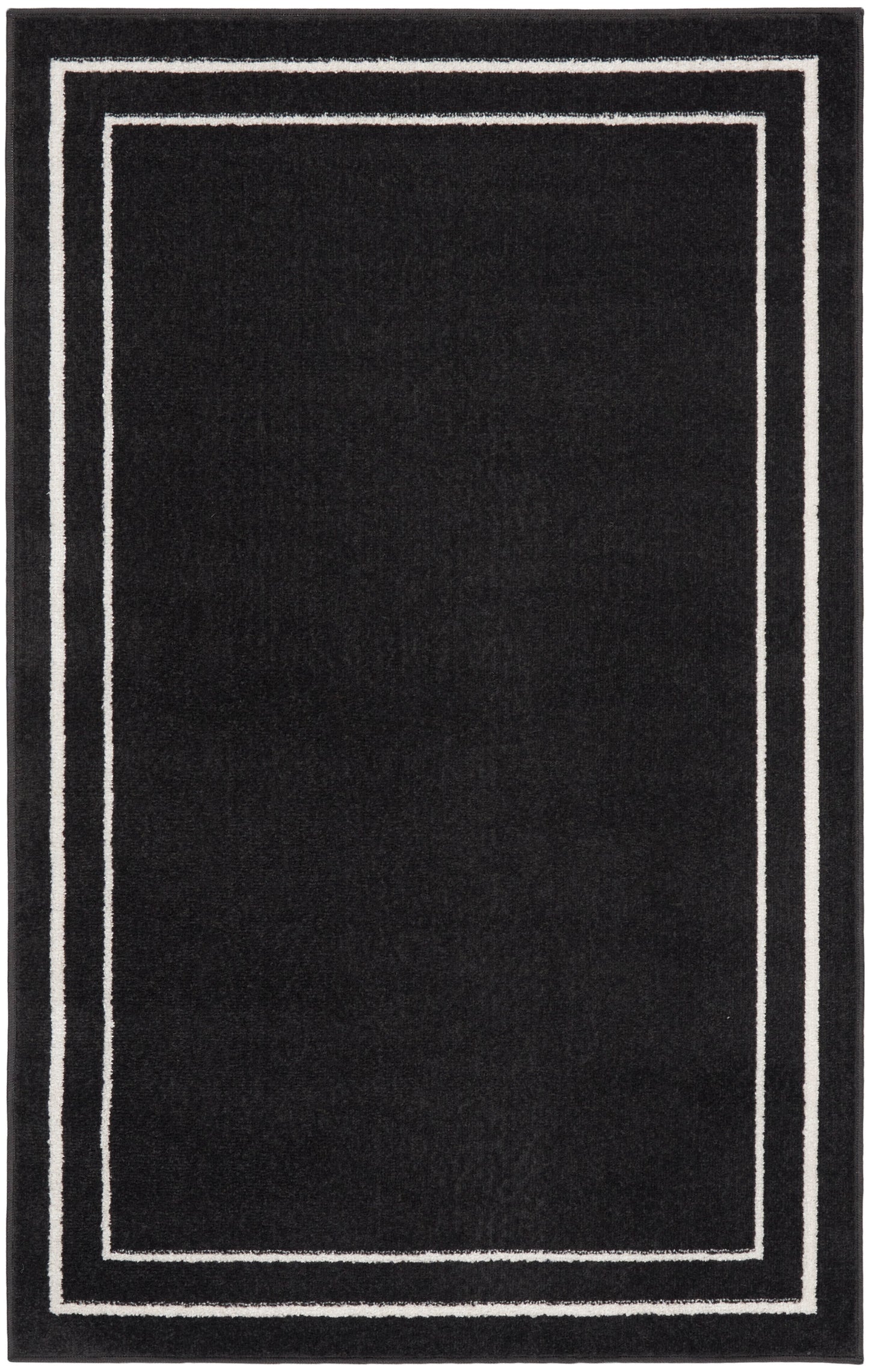 Nourison Nourison Essentials 2' x 4' Black Ivory Contemporary Rug