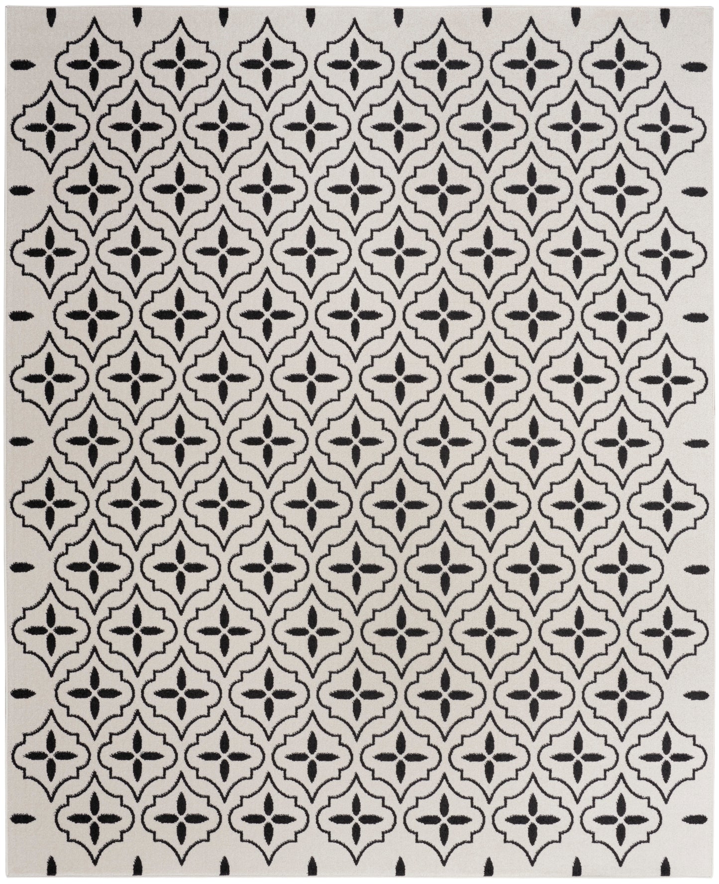 Nourison Nourison Essentials 8' x 10' Ivory Black Modern Rug