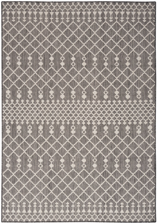 Nourison Positano 7' x 10' Charcoal Modern Rug