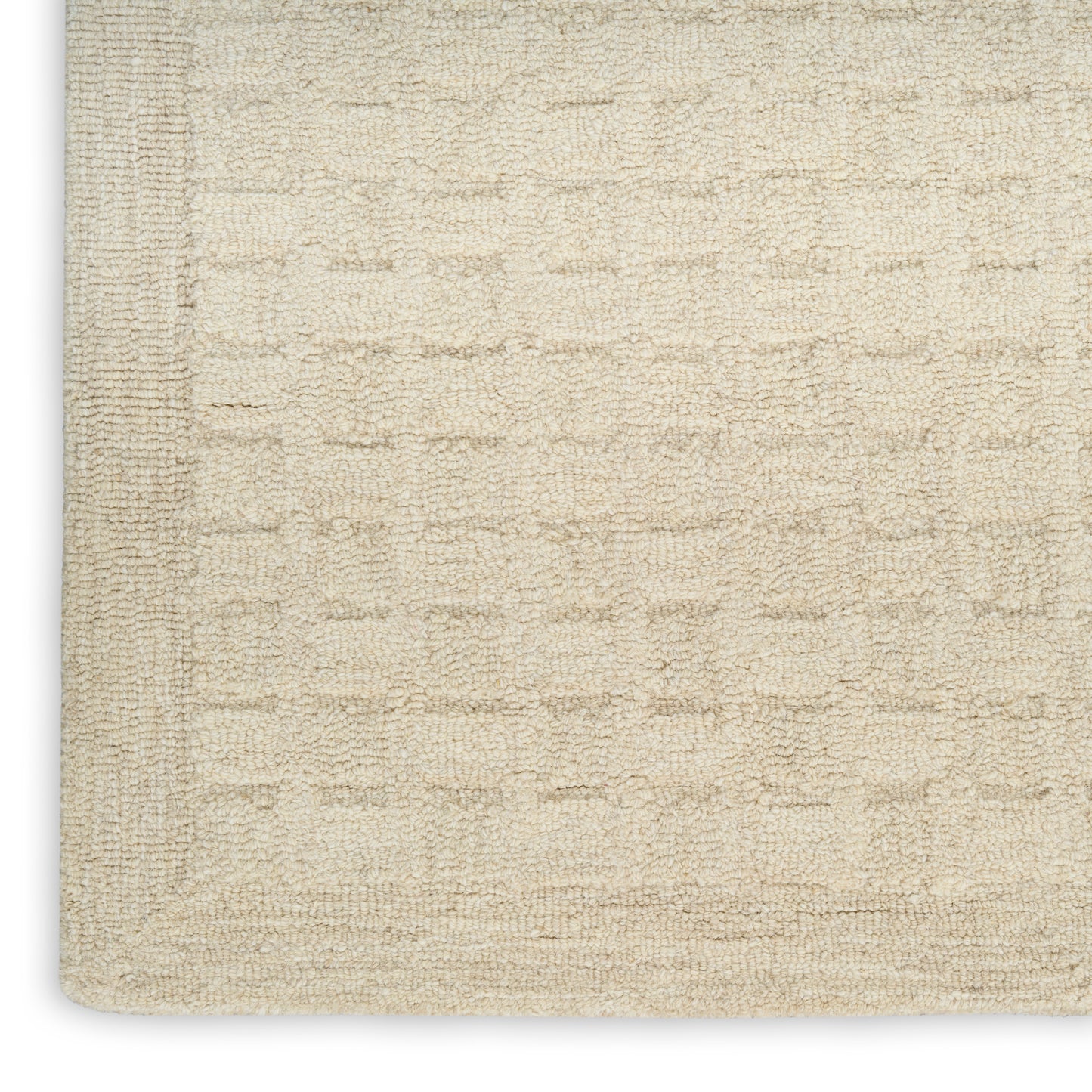 DKNY Pure Grids 8'6" x 11'6" Ivory Beige Contemporary Indoor Rug