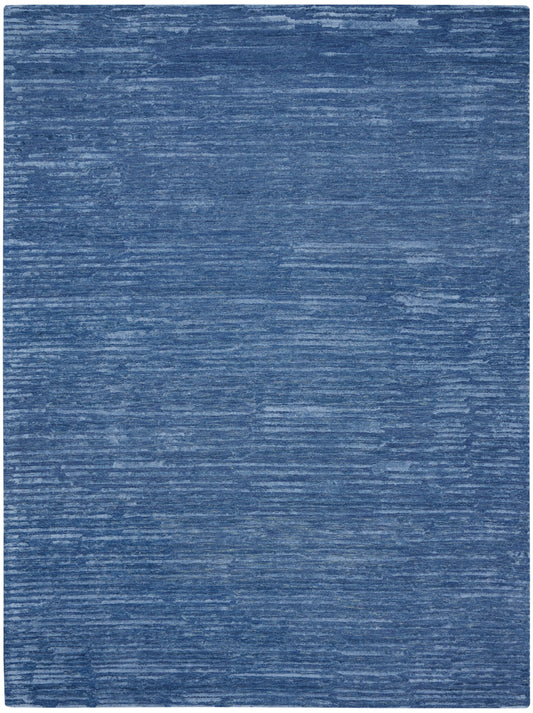 Calvin Klein CK010 Linear 8'6" x 11'6" Blue Modern Indoor Rug