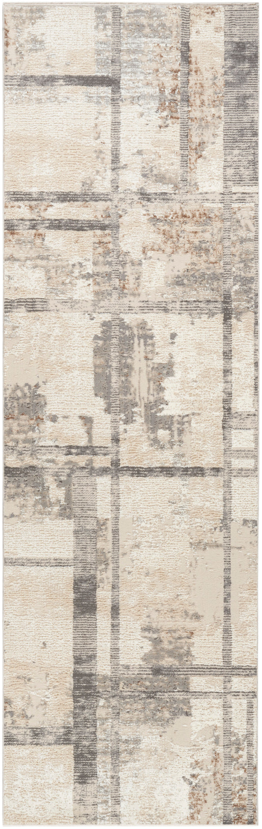 Nourison Sustainable Trends 2'2" x 7'6" Ivory Multicolor Modern Indoor Rug