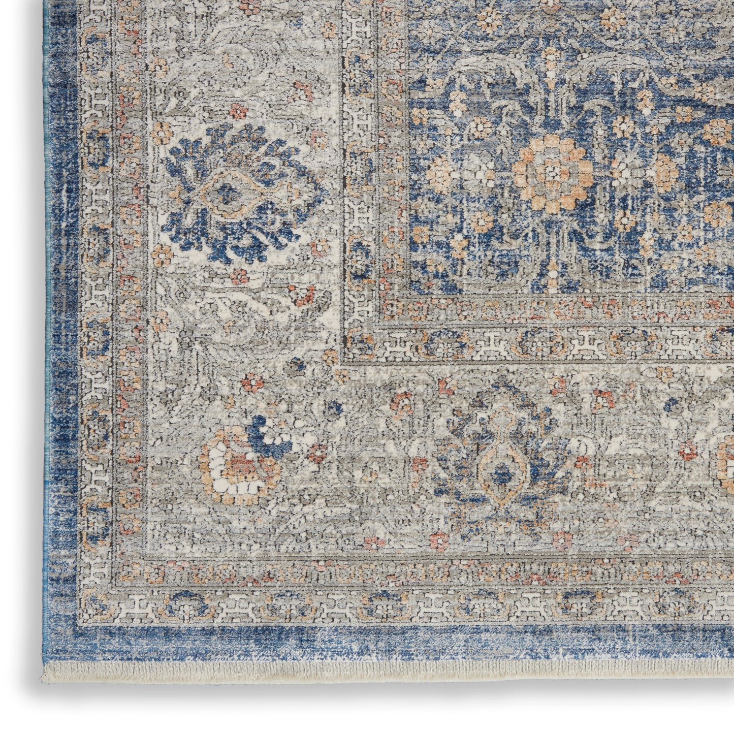 Nourison Starry Nights 9'10" x 12'6" Light Blue Vintage Indoor Rug