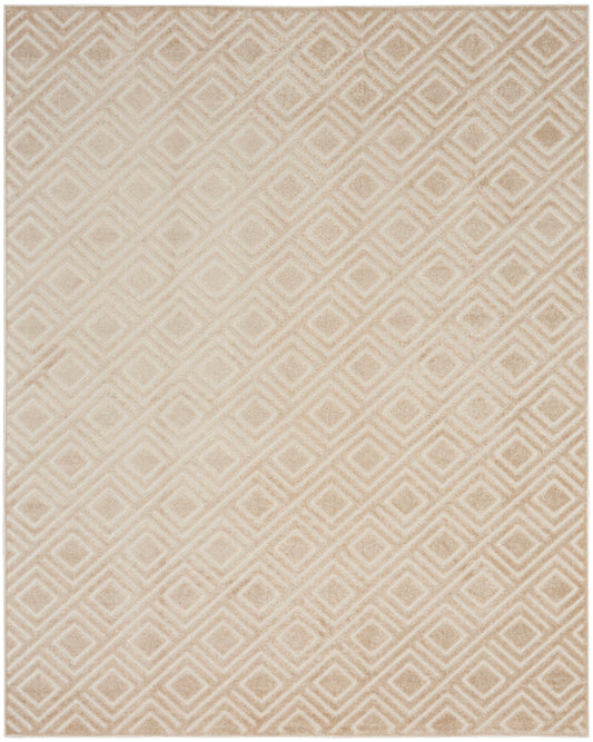 Nourison Care Free 9'2" x 12' Beige Modern Indoor Rug