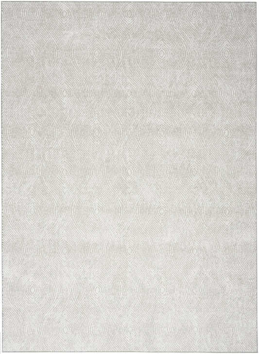 Nourison Dew 7'10" x 9'10" Silver Modern Indoor Rug