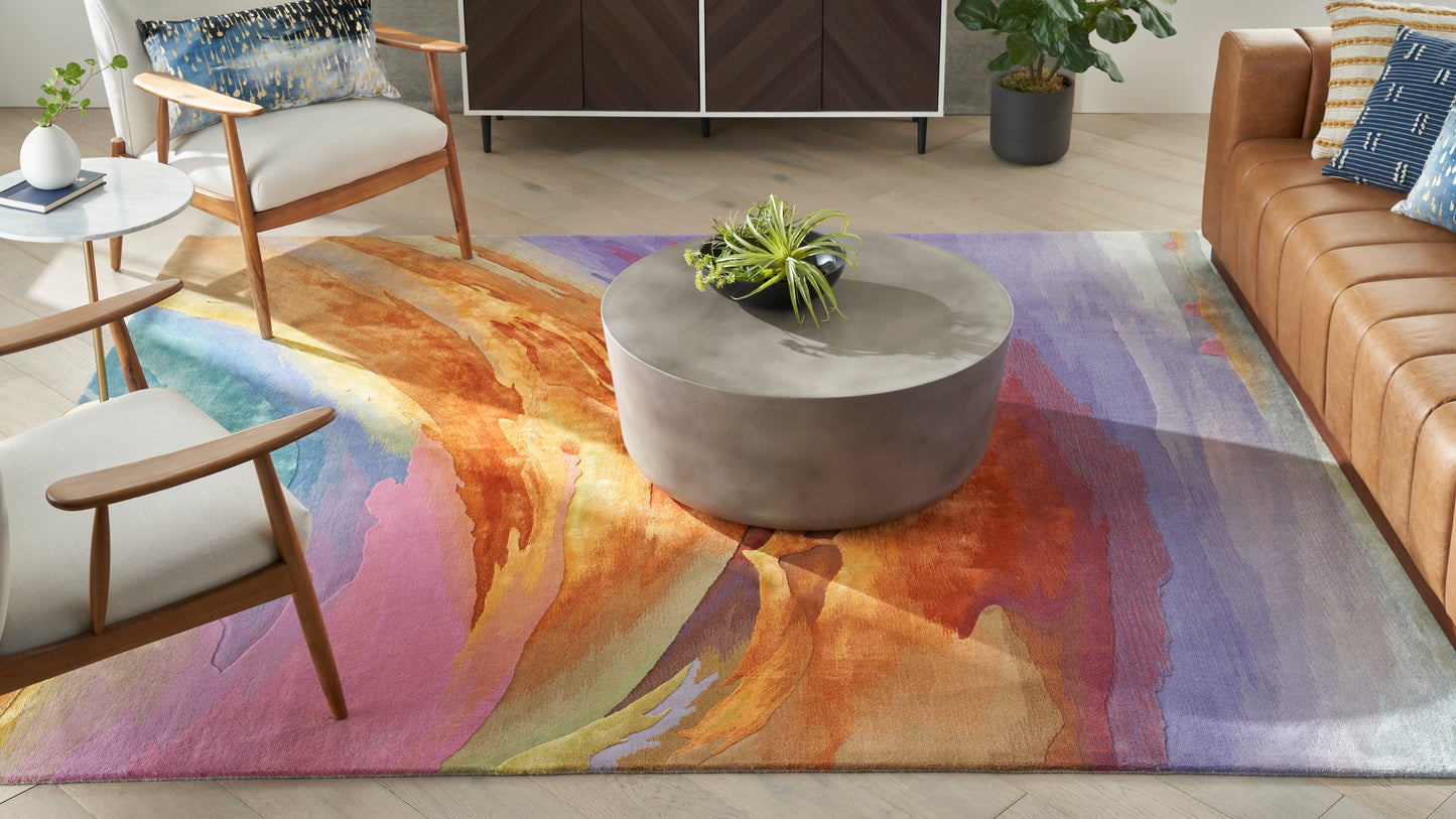 Nourison Prismatic 5'6" x 7'5" Multicolor Modern Indoor Rug