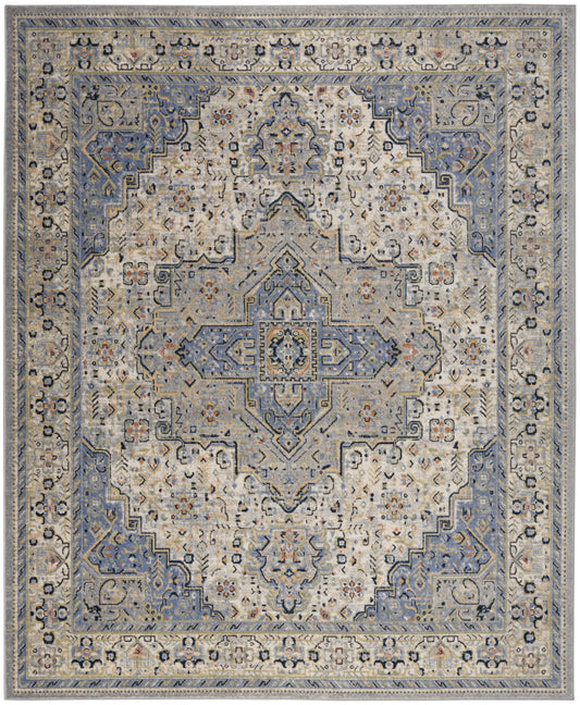 Nourison Nourison Essentials Persian 6' x 9' Blue Vintage Rug