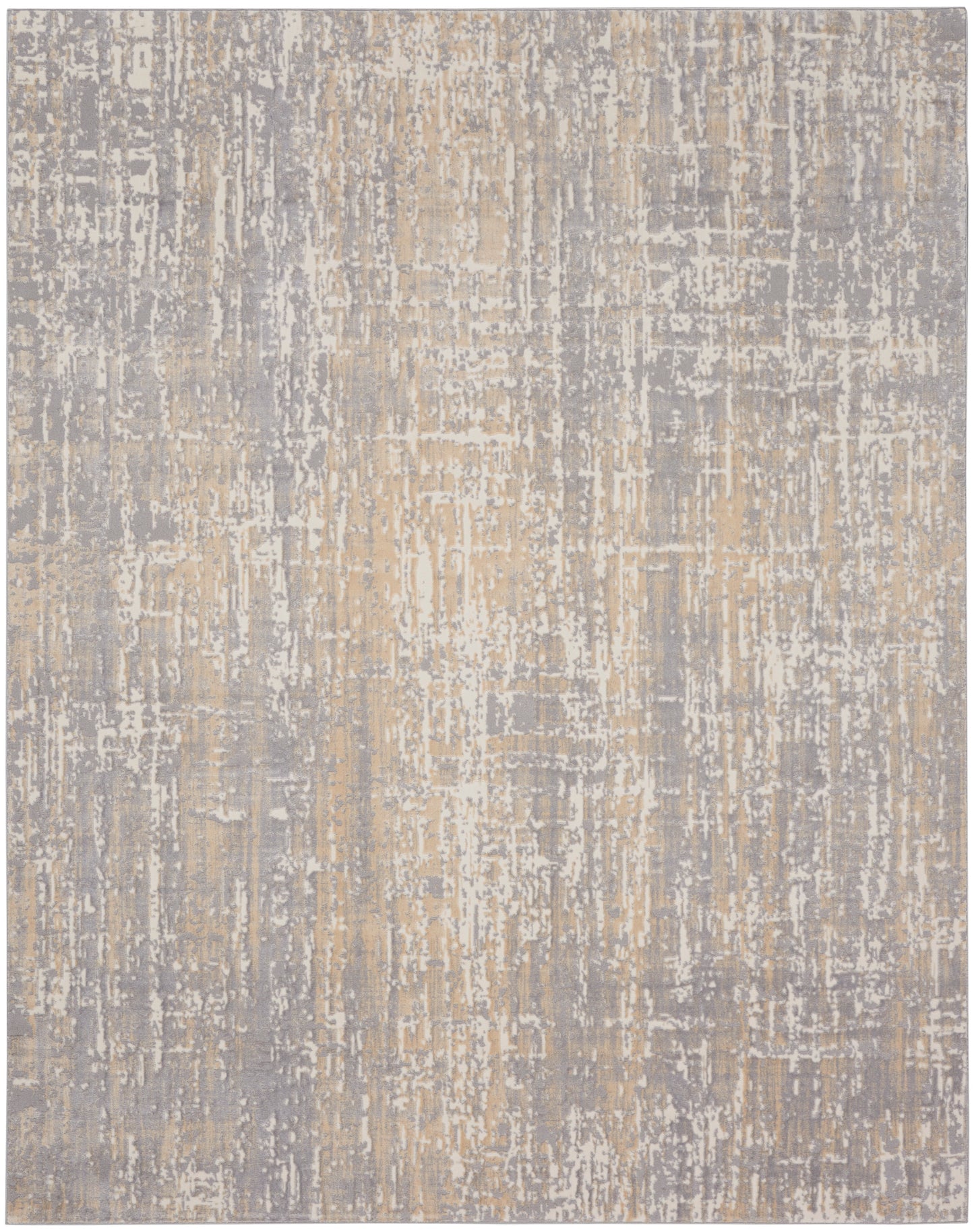 Calvin Klein CK005 Enchanting 8' x 10' Grey Beige Modern Indoor Rug