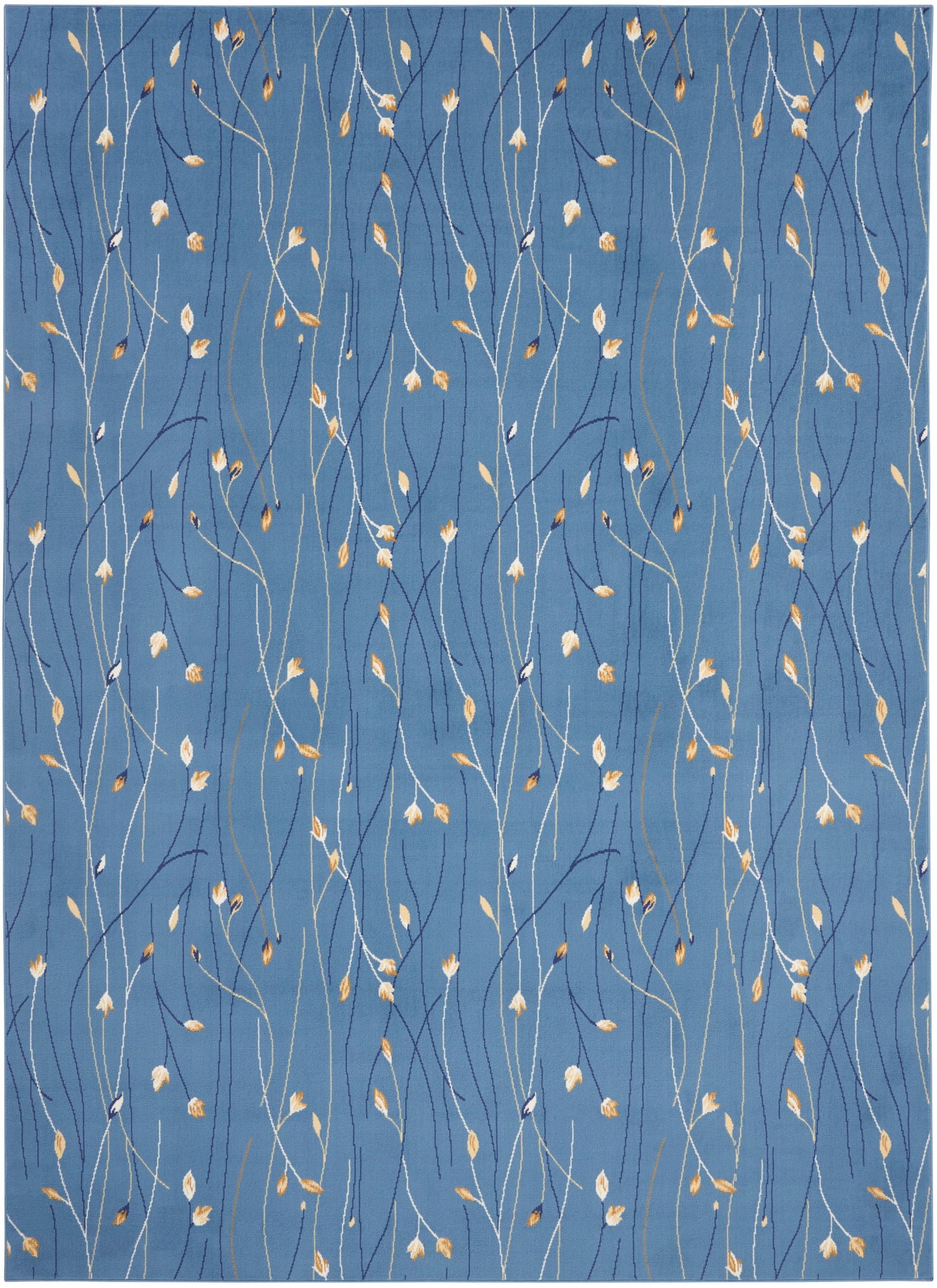 Nourison Grafix 8'6" x 12' Light Blue Contemporary Indoor Rug