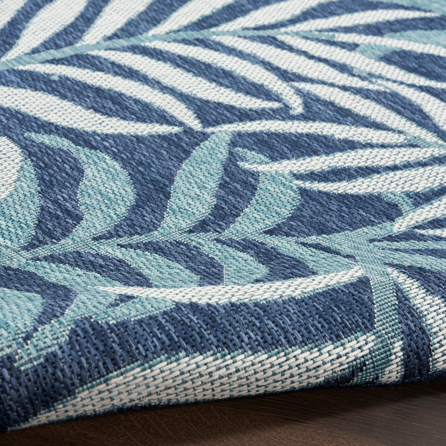 Nourison Garden Oasis 3' x 5' Navy Tropical Rug