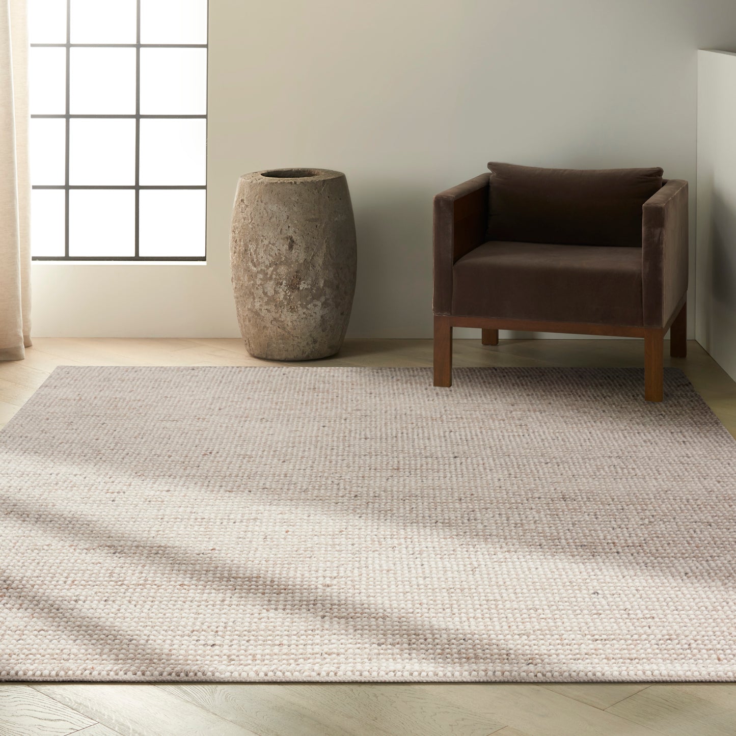 Calvin Klein Textured Dots 7'9" x 9'9" Natural Beach Indoor Rug