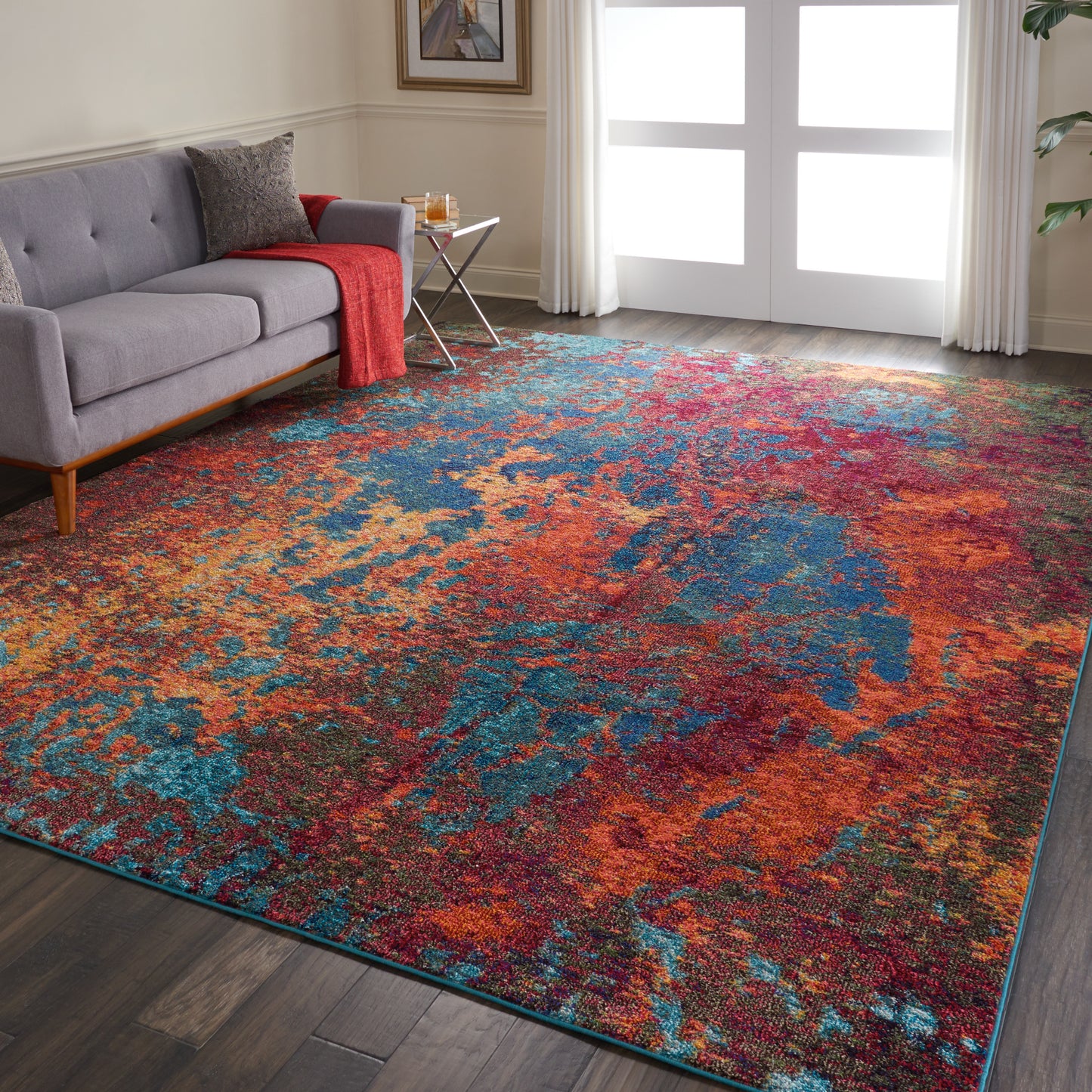 Nourison Celestial 9' x 12' Atlantic Modern Indoor Rug