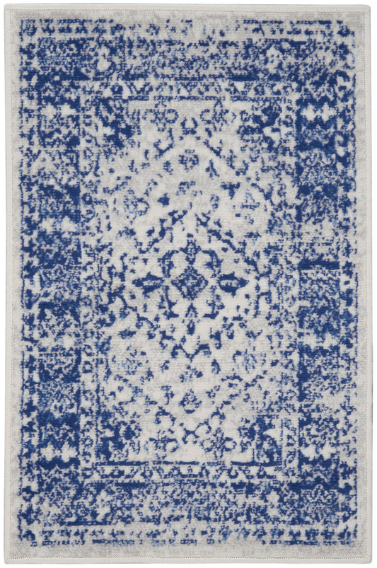 Nourison Whimsicle 2' x 3' Ivory Navy Farmhouse Indoor Rug