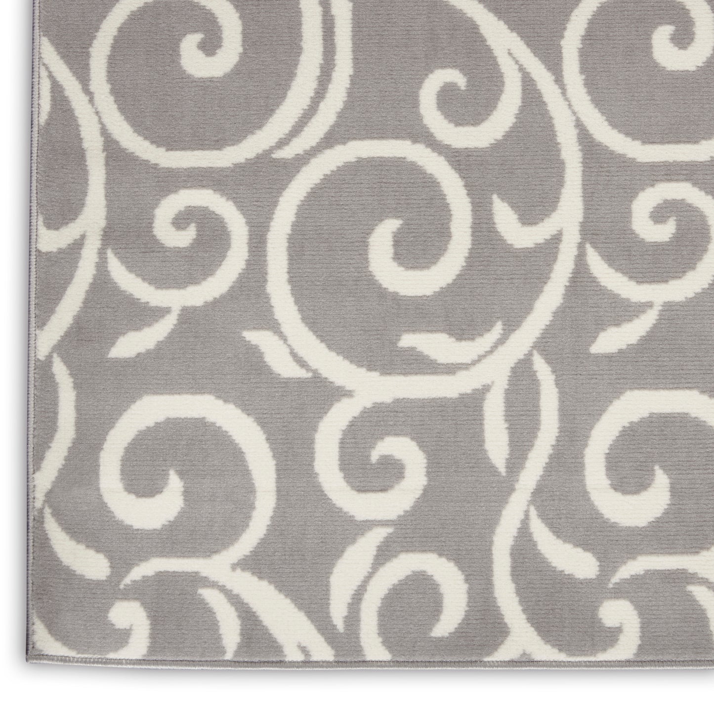 Nourison Grafix 2'3" x 7'6" Grey Contemporary Indoor Rug