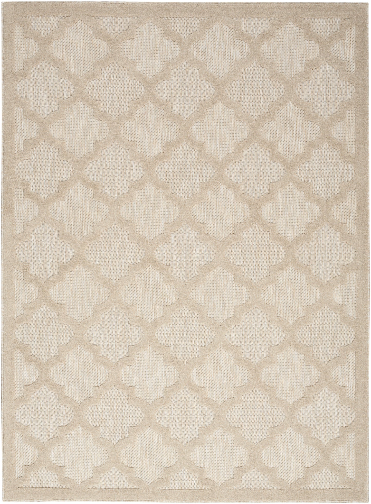 Nourison Easy Care 4' x 6' Cream Modern Rug