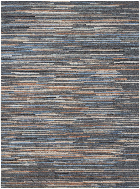 Nourison Plateau 8'6" x 11'6" Blue Modern Indoor Rug