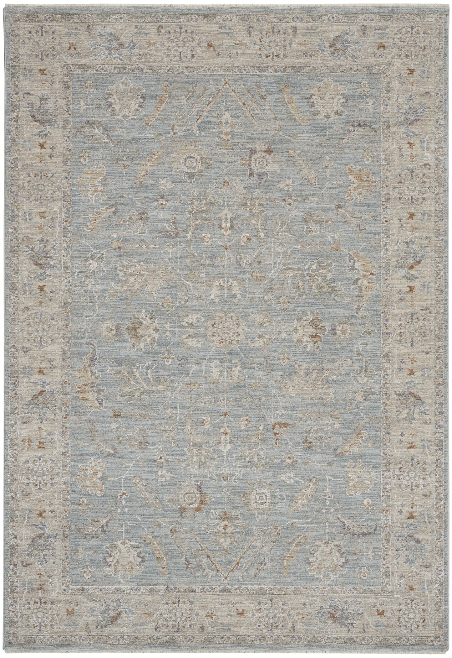 Nourison Infinite 3'11" x 5'11" Blue Vintage Indoor Rug