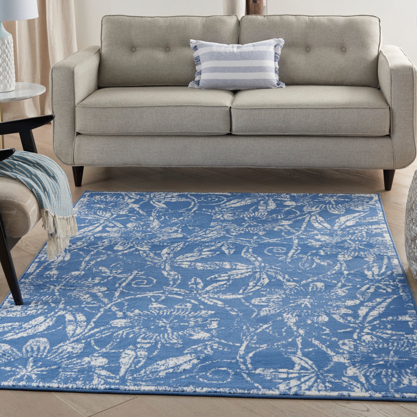 Nourison Whimsicle 5' x 7' Blue Farmhouse Indoor Rug