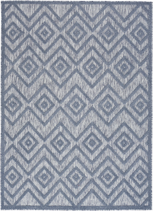 Nourison Versatile 6' x 9' Denim Blue Modern Rug