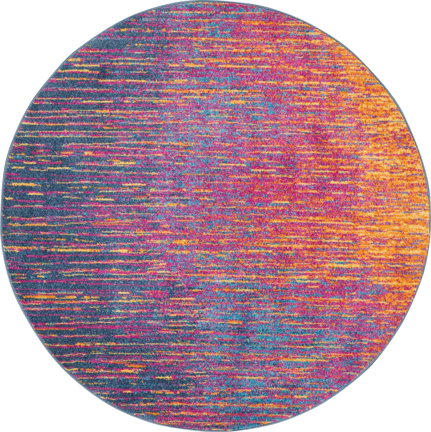 Nourison Passion 4' x Round Multicolor Modern Indoor Rug