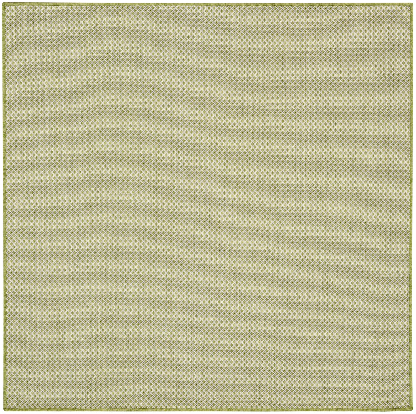 Nourison Courtyard 4' x Square Ivory Green Modern Rug