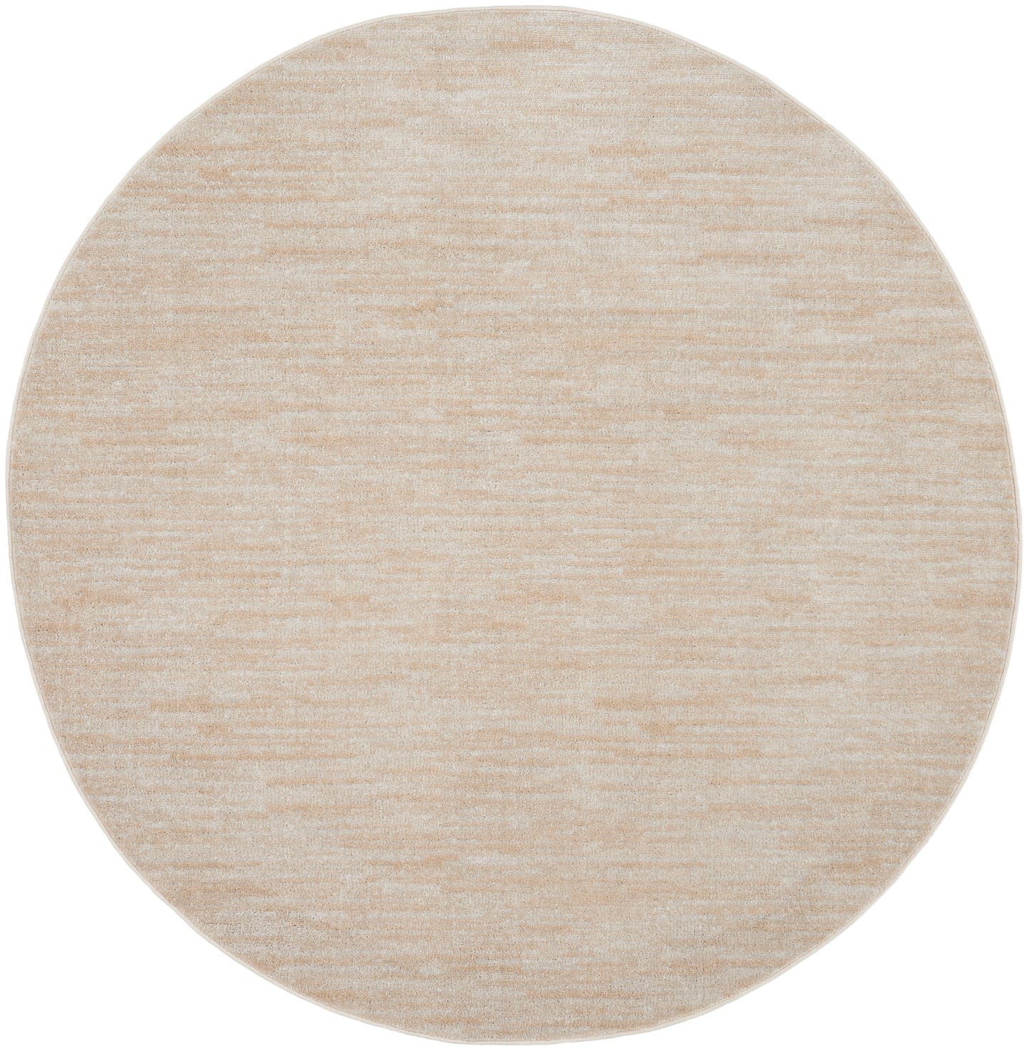 Nourison Nourison Essentials 6' x Round Ivory Beige Outdoor Rug