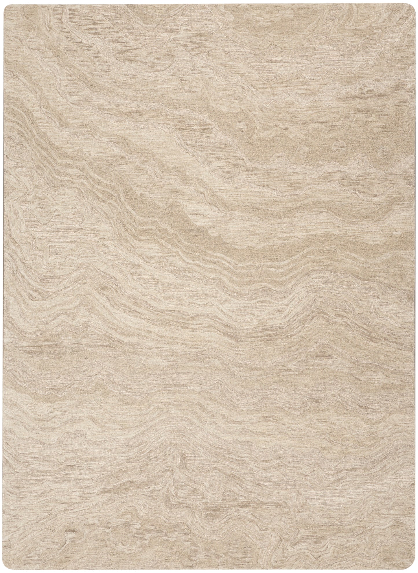 Nourison Graceful 7'9" x 9'9" Taupe Modern Indoor Rug