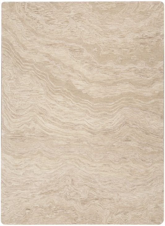 Nourison Graceful 7'9" x 9'9" Taupe Modern Indoor Rug