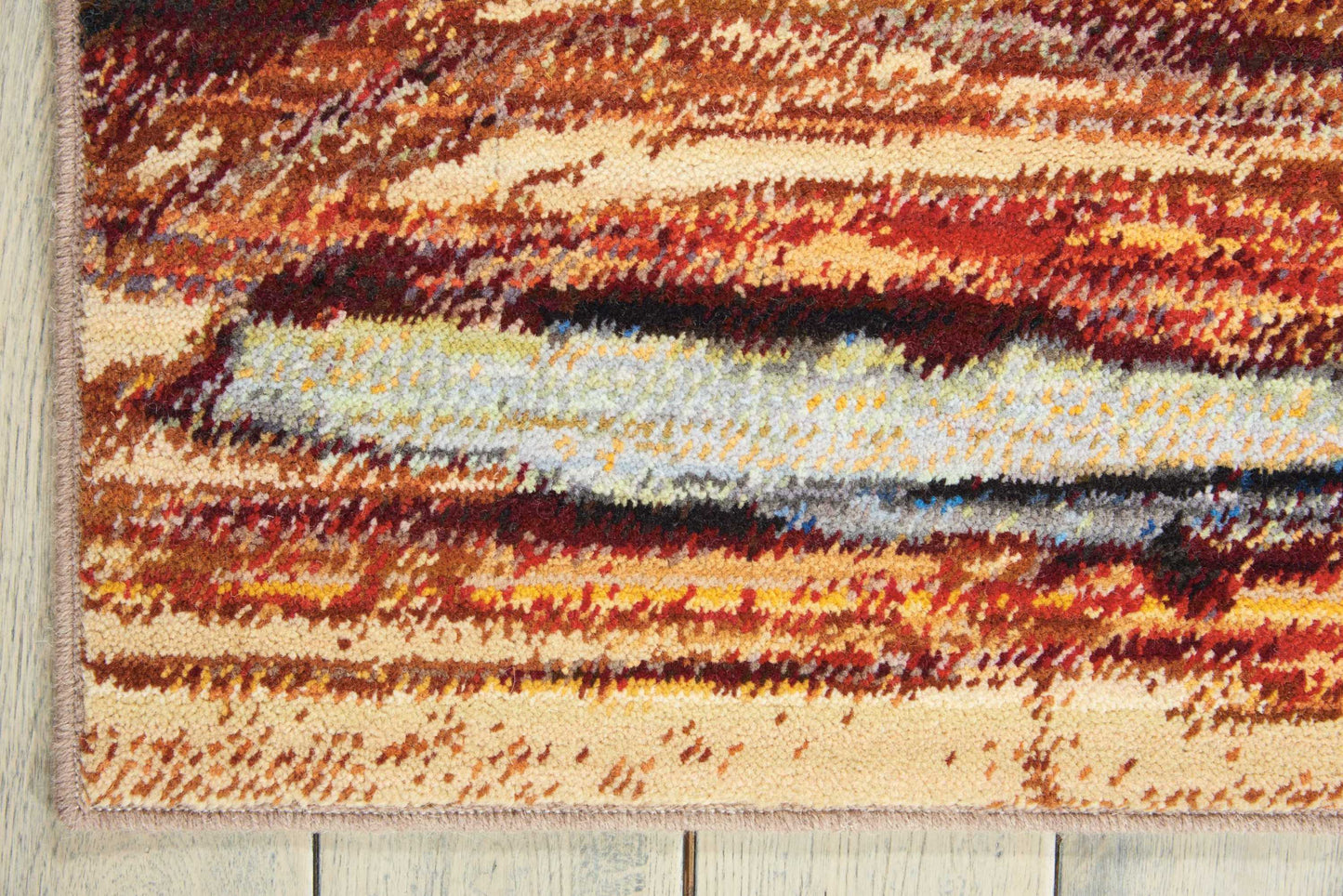 Nourison Chroma 9'9" x 12'8" Lava Flow Modern Indoor Rug