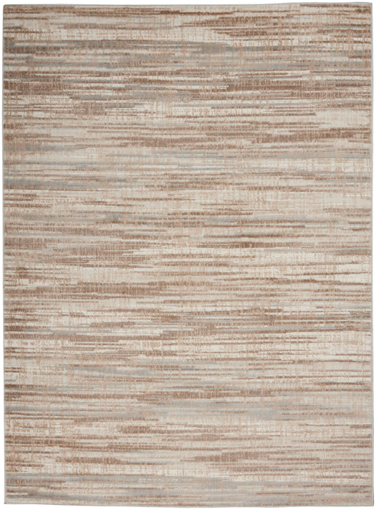 Nourison Elation 4' x 6' Ivory Grey Modern Indoor Rug